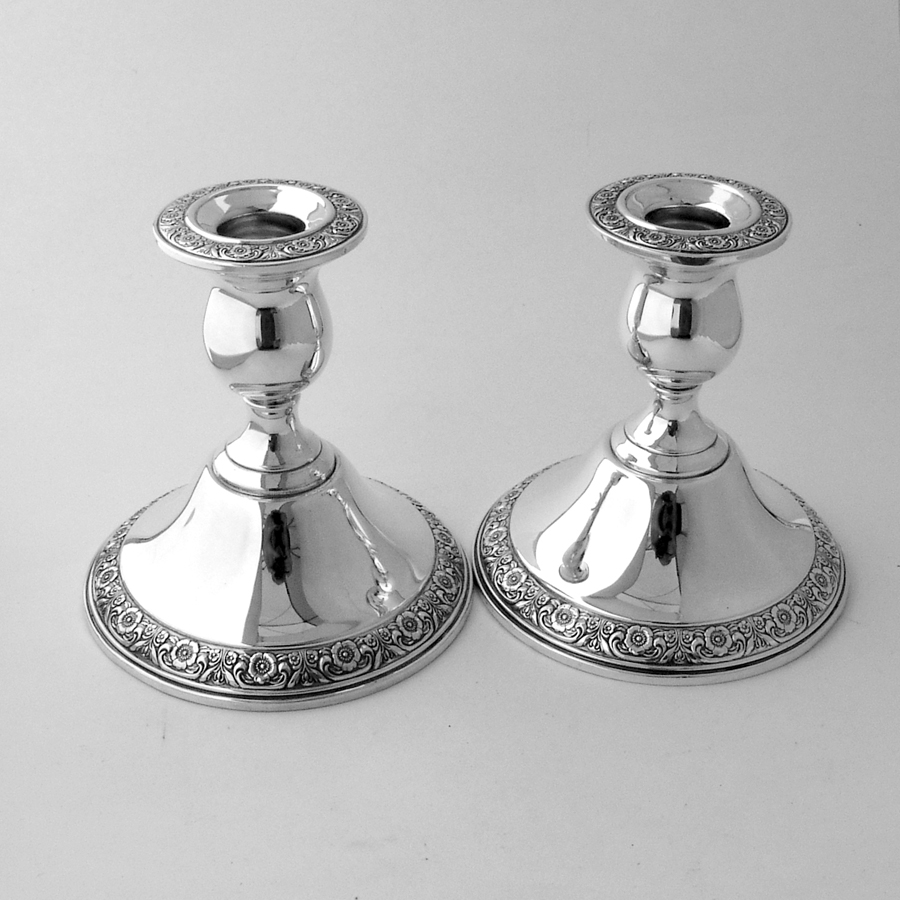 Prelude Large Candlesticks Pair International Sterling Silver 1939 eBay