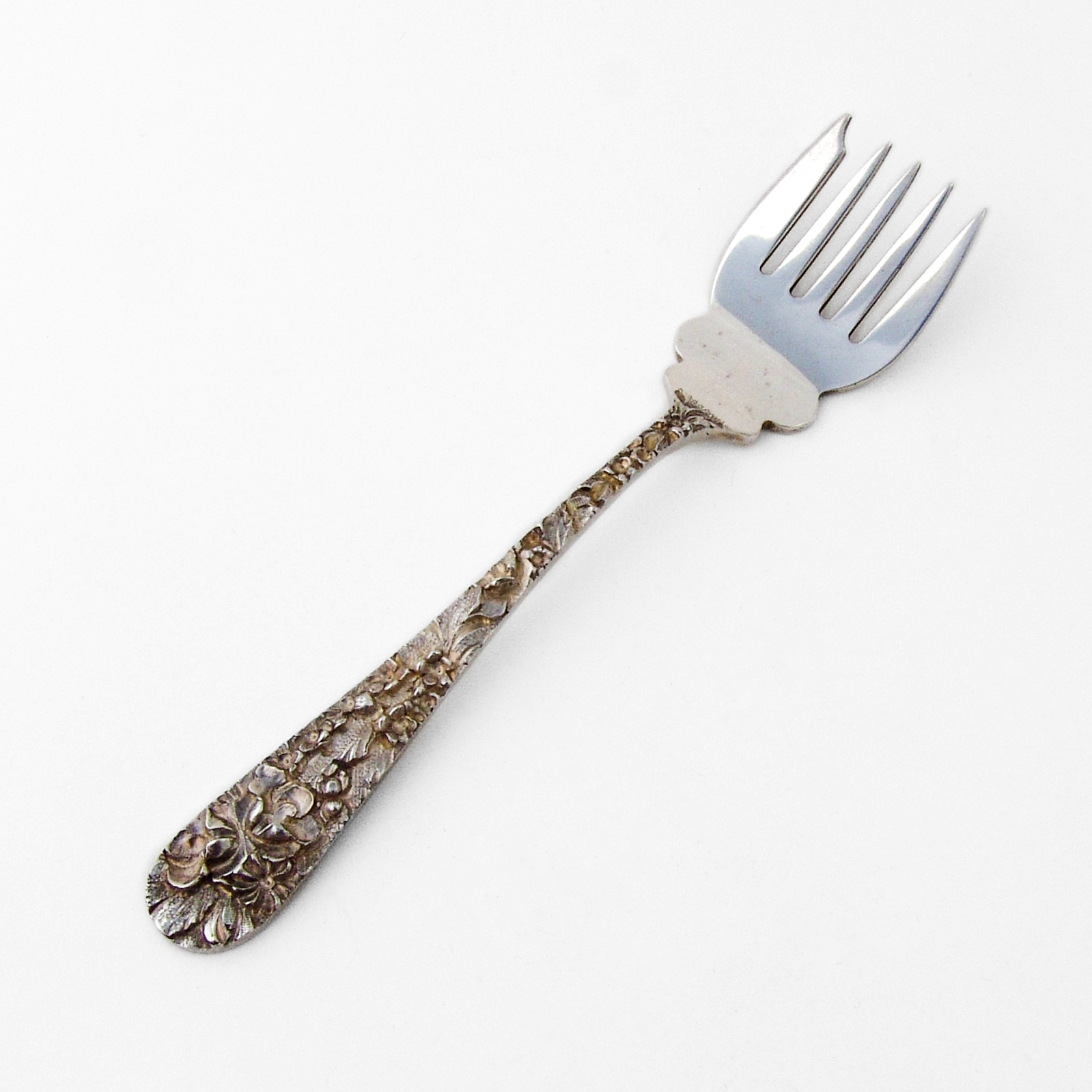 Princess Sardine Fork Stieff Sterling Silver 1915 Mono S eBay