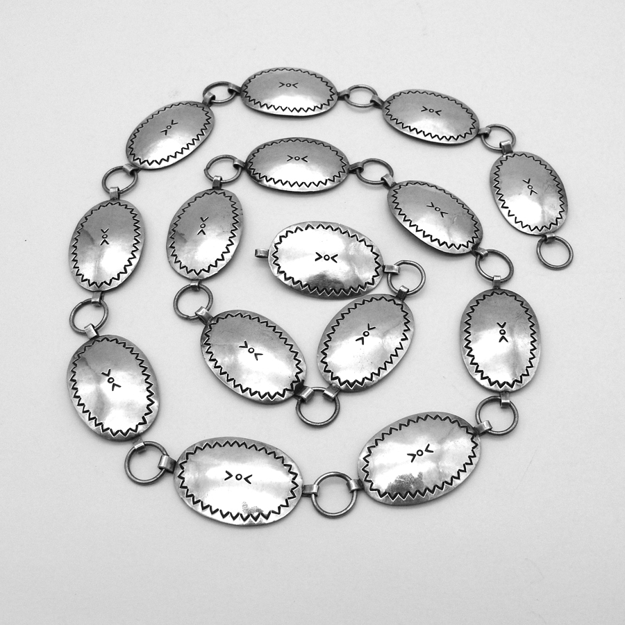 Navajo Oval Link Concho Belt Sterling Silver | eBay display picture 1